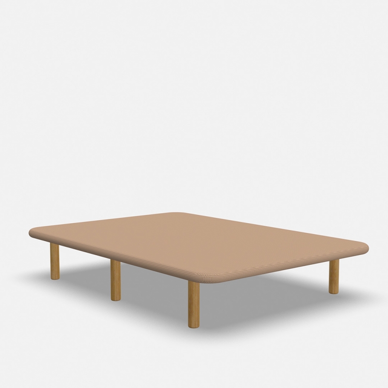 3D Crudo-Con patas de madera de Haya Natural (+28€)