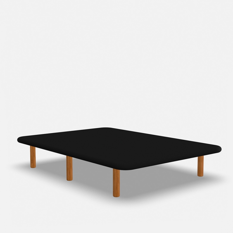 3D Negro-Con patas de madera Cerezo (+28€)