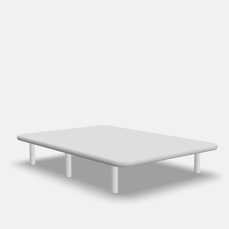 3D Blanco Antideslizante-Con patas de madera Blanca (+32€)