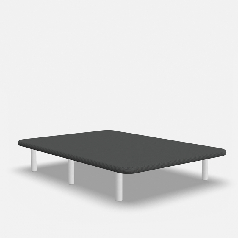 3D Gris Antideslizante-Con patas de madera Blanca (+32€)