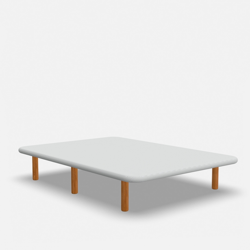 3D Blanco Antideslizante-Con patas de madera Cerezo (+28€)